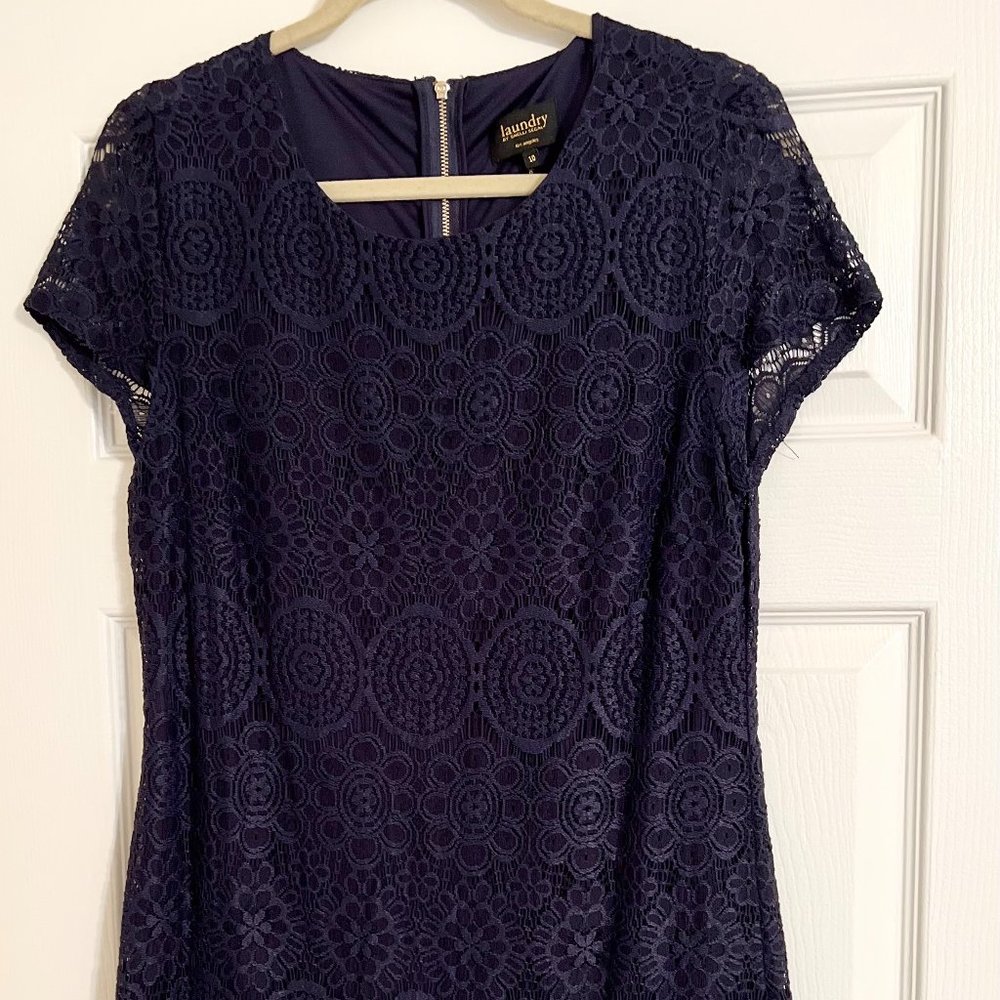 Laundry by Shelli Segal Size 10 Blue Dress